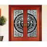 Buy cheap Decorative Wrought Iron Glass For Door Agon Filled 22*64inch Size Shaped from wholesalers