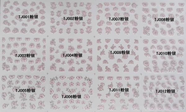 Buy cheap Nail Art Stickers,Nail Art Decals, Water Slide Nail Stickers, TJ01-12 pink from wholesalers