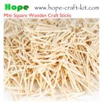2mm mini square wood craft sticks for hobbies and kids DIY hand-crafted material