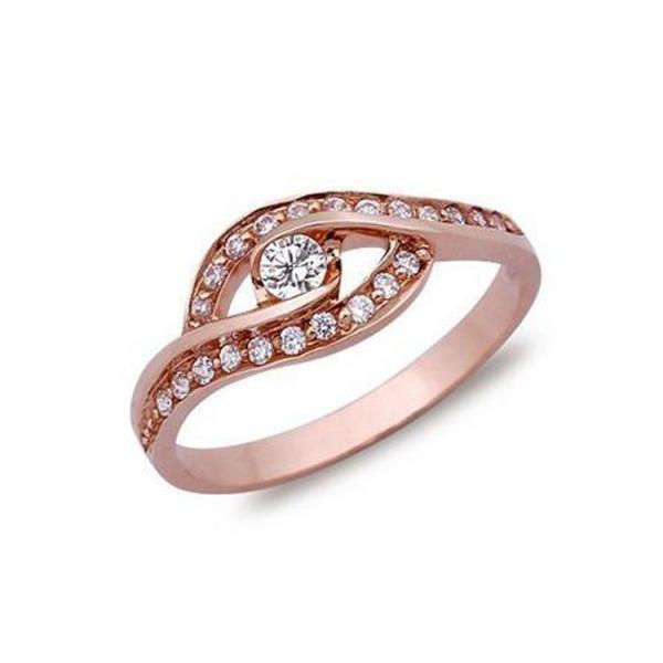 Buy cheap Hot Sale 0.3 Carat Diamonds 18k Rose Gold Wedding Ring for Women (GDR003) from wholesalers