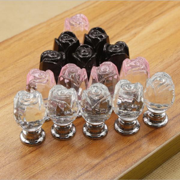 Buy cheap Flower Style Crystal Door Knobs Drawer Pulls Furniture Handles from wholesalers