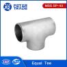 Buy cheap MSS SP-43 Pipe Fitting Tee Stainless Steel Equal Tee / Straight Tee ASTM A403 WP304 WP316 from wholesalers