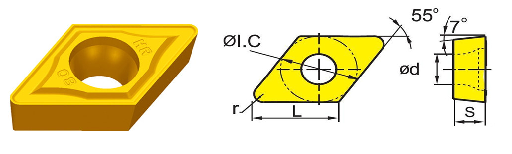 DCGT0702005L-USF,DCMT00T304-HR,High quality cnc metal lathe tool blade turning Tool carbide inserts