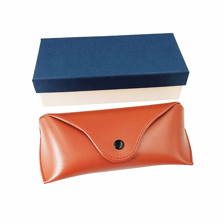 Durable Soft Leather Spectacle Cases And Paper Box For Girls Scratchproof