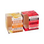 1mm Kraft Paper Candle Packaging Box Colorful With Cutting Window