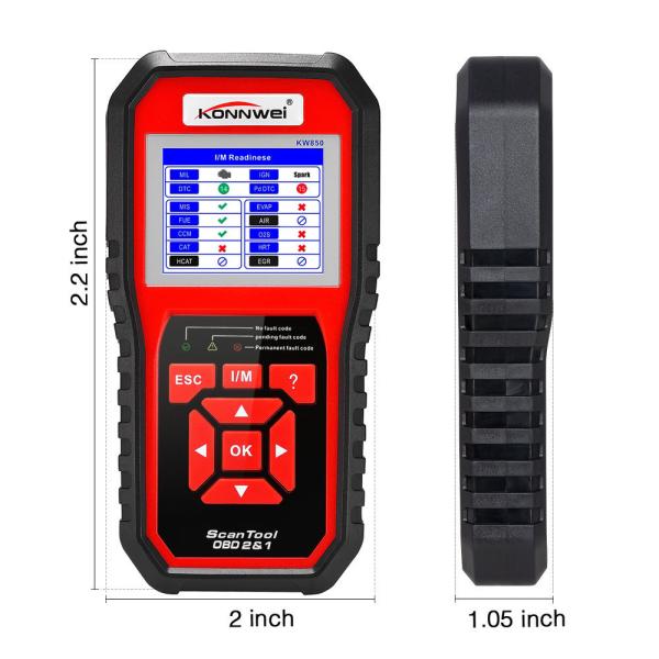 Buy cheap ABS Housing Automotive Diagnostic Tool Konnwei Kw850 Bosch Autel Launch Ancel Obd2 from wholesalers
