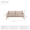 Buy cheap Waterproof Polyester Fabric Outdoor Sofa Set Teak Wood Outdoor Couch from wholesalers