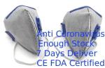 Grey Color Ffp3 Dust Mask Ffp3 Respirator Mask Non Woven Fabric Material