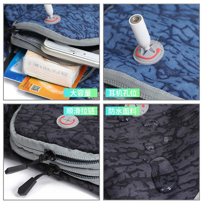 Customized Running Waist Bag For Phone Water Bottle Sports Fanny Pack Fitness Dual Pocket Running Belt Waist Bag