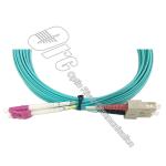 Datacom 10G OM3 Optical Fiber Assembly LCD - SCD LSZH Aqua Color
