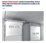 Powder Coated Sectional Overhead Doors With Polyurethane Insulation Vinyl /