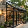 Buy cheap Wrought Iron Bay Window Green Metal Sun Room Glass Window Modern Popular Design Villa Houses from wholesalers