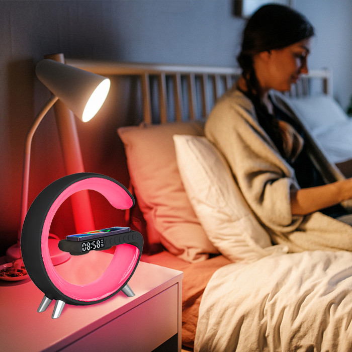 Black G-Speaker-Light-Source G Speaker Lamp Smart Light Sound Machine