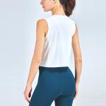 Sleeveless Women Activewear T Shirts Nude Feeling Yoga Vest Top