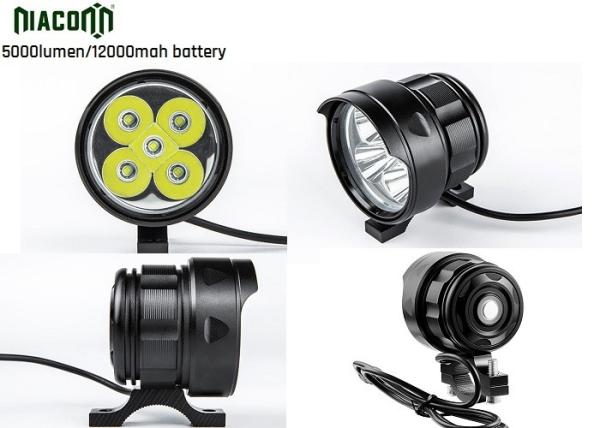 Buy cheap 12000mah Rechargeable Cycle Led Light , 50W Bike Front Led Light from wholesalers