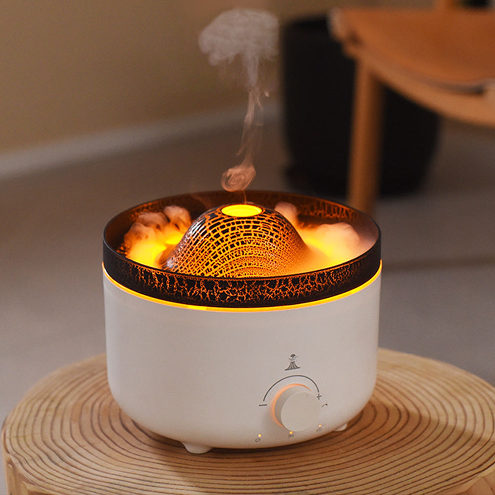 HOMEFISH 36db-45db Essential Oil Diffusers Flame Air Diffuser 560ml