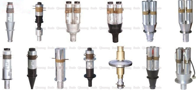 800w Ultrasonic Ceramic Transducer With Inverted Horn Apply In Welding Device 35Khz