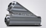 Forged Big Steel Tee F53 F51F316 F304 Rough Machined Customized Open Die Forge