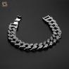 Buy cheap Miami Iced Out Cuban Link Chain Bracelet Diamond Zircon Hip Hop Jewelry from wholesalers