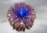 Iridescent film Optical Fiber LED Ribbon Bow , 3.75" Lighting LED Gift Bow