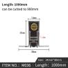 Buy cheap Acoustic Door Bottom Seals Automaticlly Drop Down Concealed Dustproof Weatherstripping 14*30-38mm from wholesalers