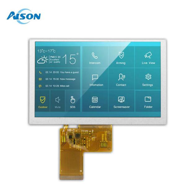 Buy cheap 5.0 Inch LVDS LCD Module 1000 Cd/M2 Industrial Touch Display 800x480 from wholesalers