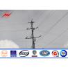 Buy cheap Electricity Metal Utility Poles , Galvanized Steel Pole For Power Transmission Line from wholesalers