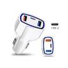 Buy cheap OEM USB Car Charger 3 Port PD 3.0 Fast Car Charger Adapter For IPhone Samsung from wholesalers