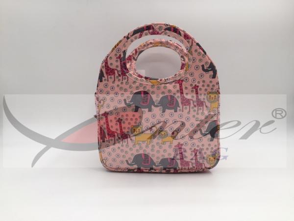 Buy cheap Pink Color Kids Neoprene Lunch Bags , Lightweight Cooler Bag For Children from wholesalers
