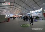 40m Temporary Waterproof Outdoor Exhibition Tents With White PVC Cover For