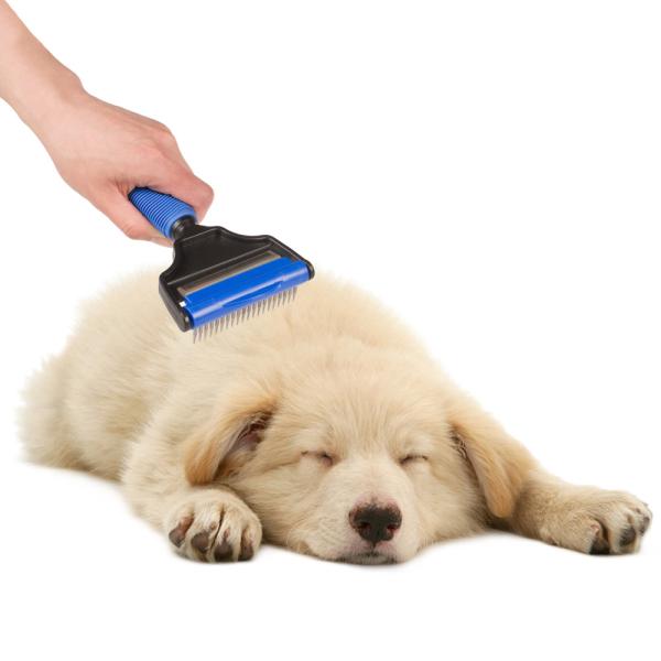 Buy cheap Size 20 * 10.2cm Dog Hair Comb , Cat Fur Brush Professional Customized Logo from wholesalers