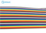 20cm 40 Pin Rainbow Ribbon Cable Female To Female Dupont Ul2651 28 Awg Flat