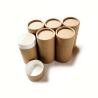 Buy cheap Push Up Brown Kraft Lip Balm Paper Tube Deodorant Stick Packaging Cylider from wholesalers