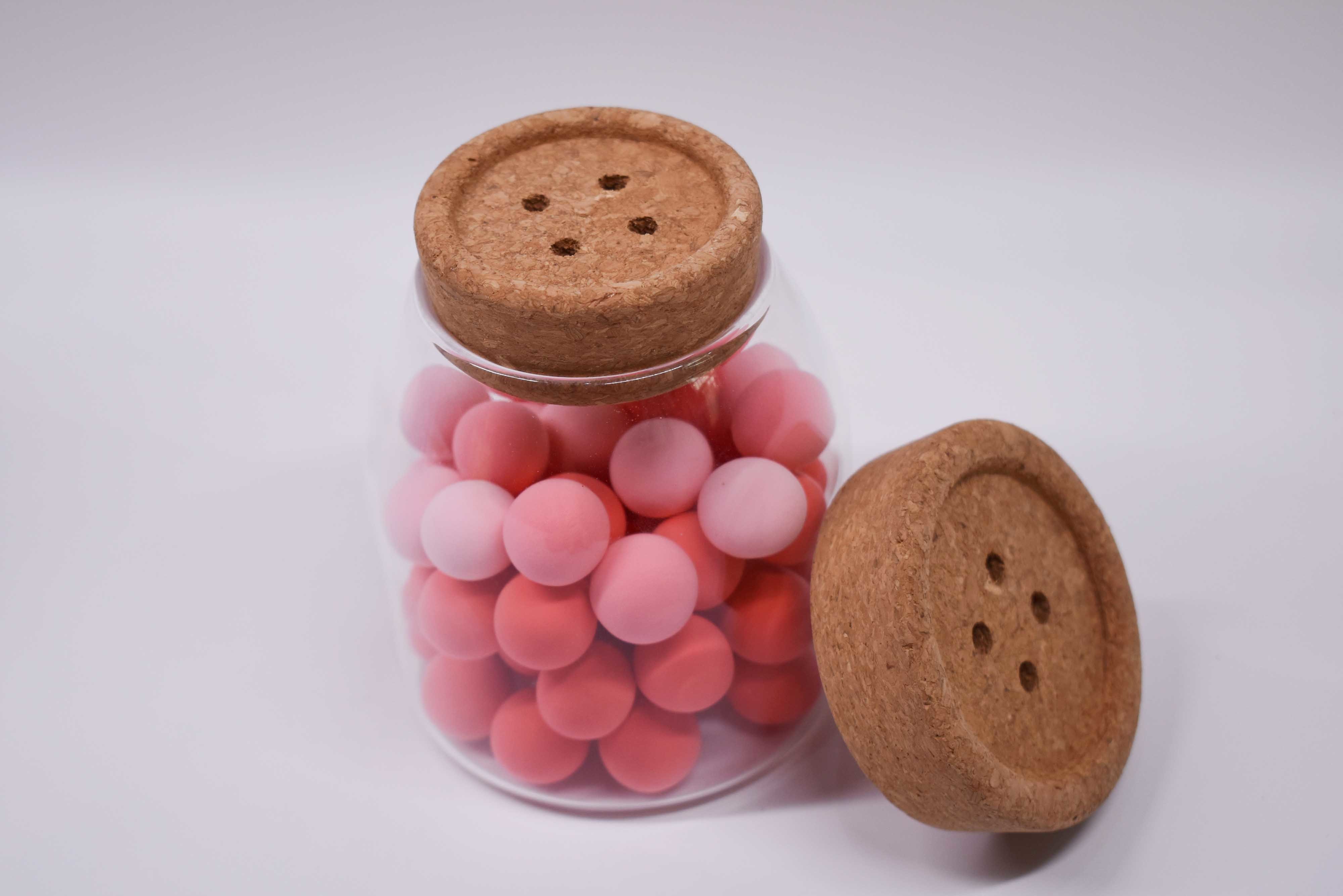 ODM OEM Top Cork Bottle Stopper Glass Jars Airtightness Good Sealing