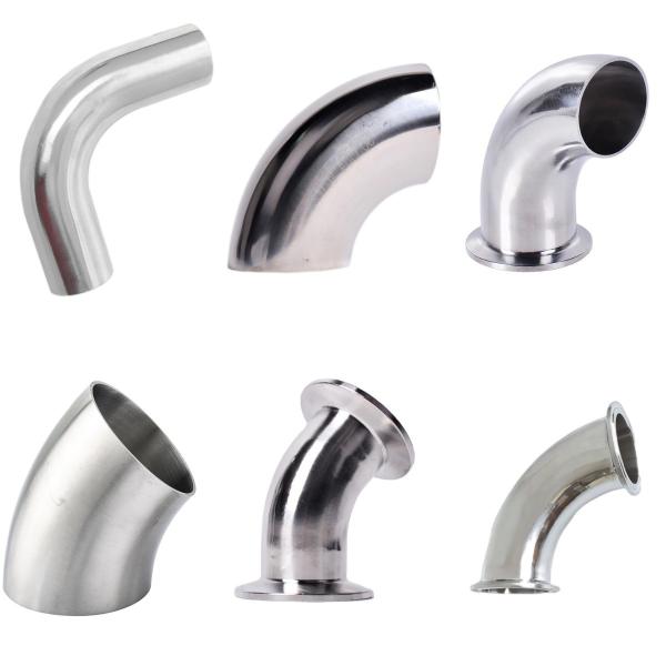 Buy cheap Stainless Steel 304 316 Pipe Fitting SR LR 90 Degrees 45 Degrees Street Welding Tri Clamp Elbow from wholesalers