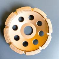 Buy cheap 5inch Laser Welded 125×10T(30×5×7.2)×22.23mm Single Row Diamond Cup Wheel For product