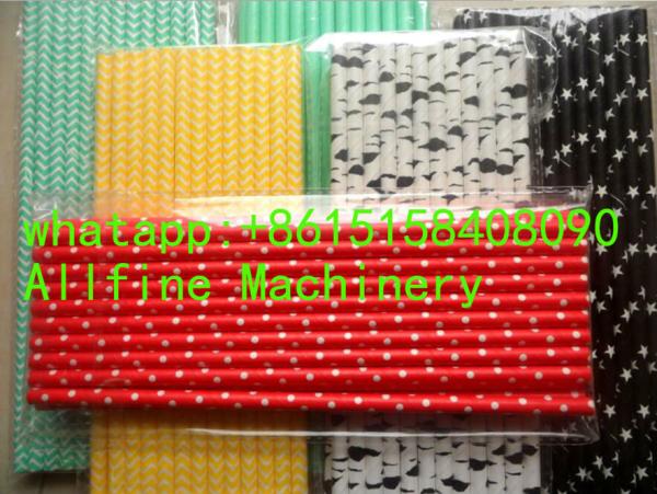 Buy cheap paper straws wholesale high quality Striped most classic and popular design Eco-friendly biodegradable making extruder from wholesalers