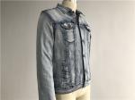 Popular Light Wash Denim Jacket Mens Sherpa Lined Trucker Jacket TW76524