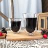 Buy cheap Transparent Double Wall Glass Cup Microwave / Dishwasher Safe For Coffee / Milk from wholesalers