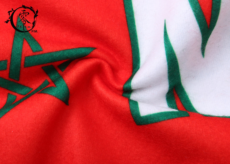 Custom Football Club Sublimated Scarf National Pride World Cup Morroco