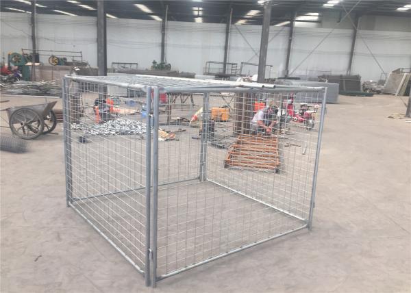 Buy cheap High Strengh Temporary Rubbish Cage , Hot Dipped Galvanized Waste Cage from wholesalers