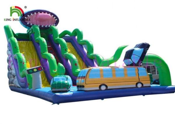 Buy cheap Customized PVC Blow Up Escape From Carnivorous Plant Dry Slide For Rentals from wholesalers