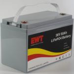 36V 50AH LiFePO4 Battery Pack Mobile Recreational Vehicle Power Supply for
