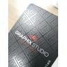 Buy cheap Gloss Uv PVC Business Cards Matte Black Silkscreen Printing from wholesalers