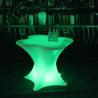 Buy cheap Single Pedestal Illuminated Bar Furniture / Rechargeable LED Bar Table from wholesalers