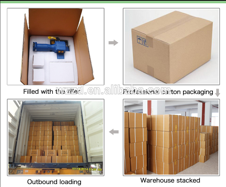 Friction 14.4v High Tension Force Battery Powered Plastic Strapping Tool Electric Packing Machine