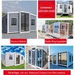 Modern Design Style Prefabricated Living Container House for Expandable Pop Up