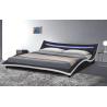 Buy cheap PU Leather Curved Upholstered Bed Frame Plywood With LED Easy Assemble from wholesalers