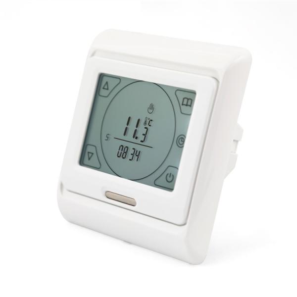 Buy cheap 230V White Backlight Electronic Programmable Room Thermostat from wholesalers