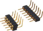 PCB 2mm Right Angle Pin Header Round Male High Strength Stable Performance